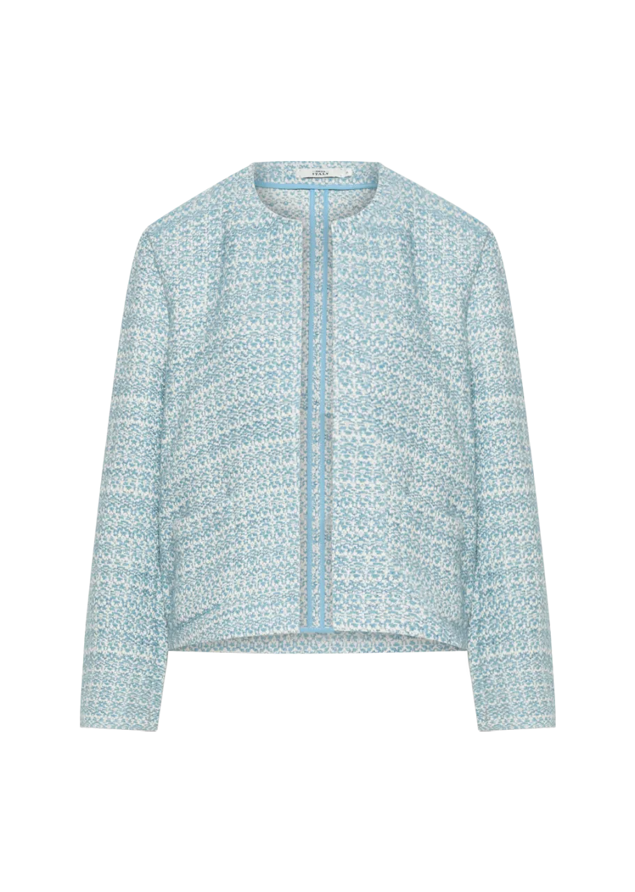 GIA LIGHT BLUE UNI BOUCLÉ JACKET