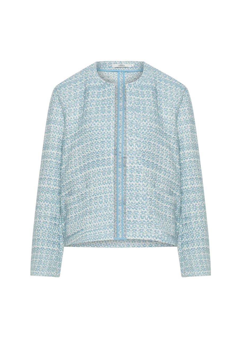 GIA LIGHT BLUE UNI BOUCLÉ JACKET
