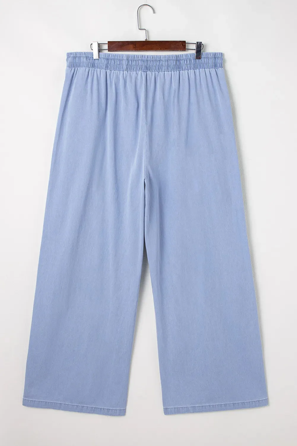Hazel Blues® | Drawstring Wide Leg Jeans