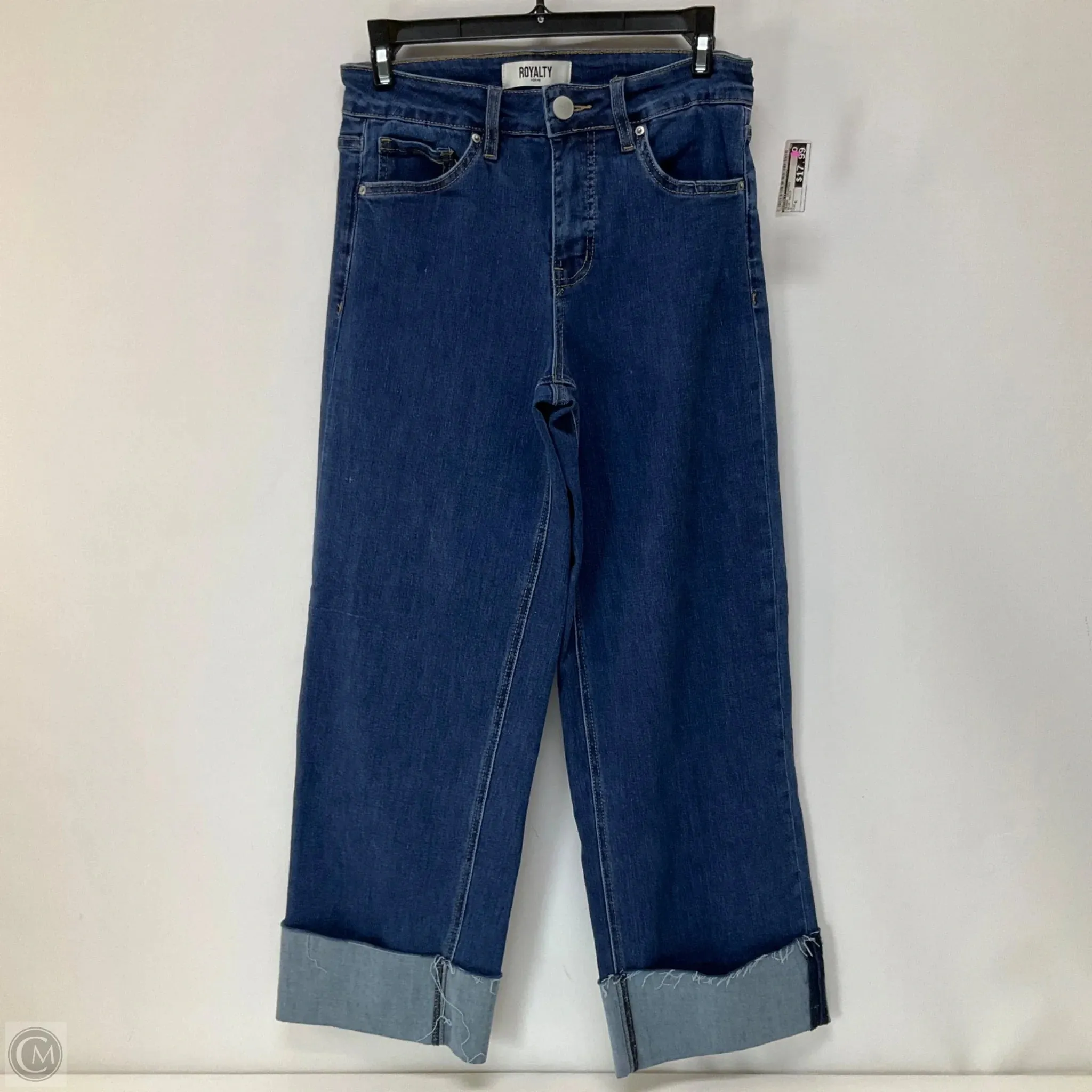 Jeans Cropped By Royalty In Blue Denim, Size: 4