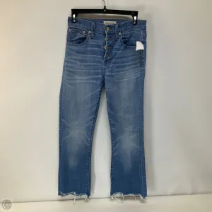 Jeans Straight By Madewell In Blue Denim, Size: 0