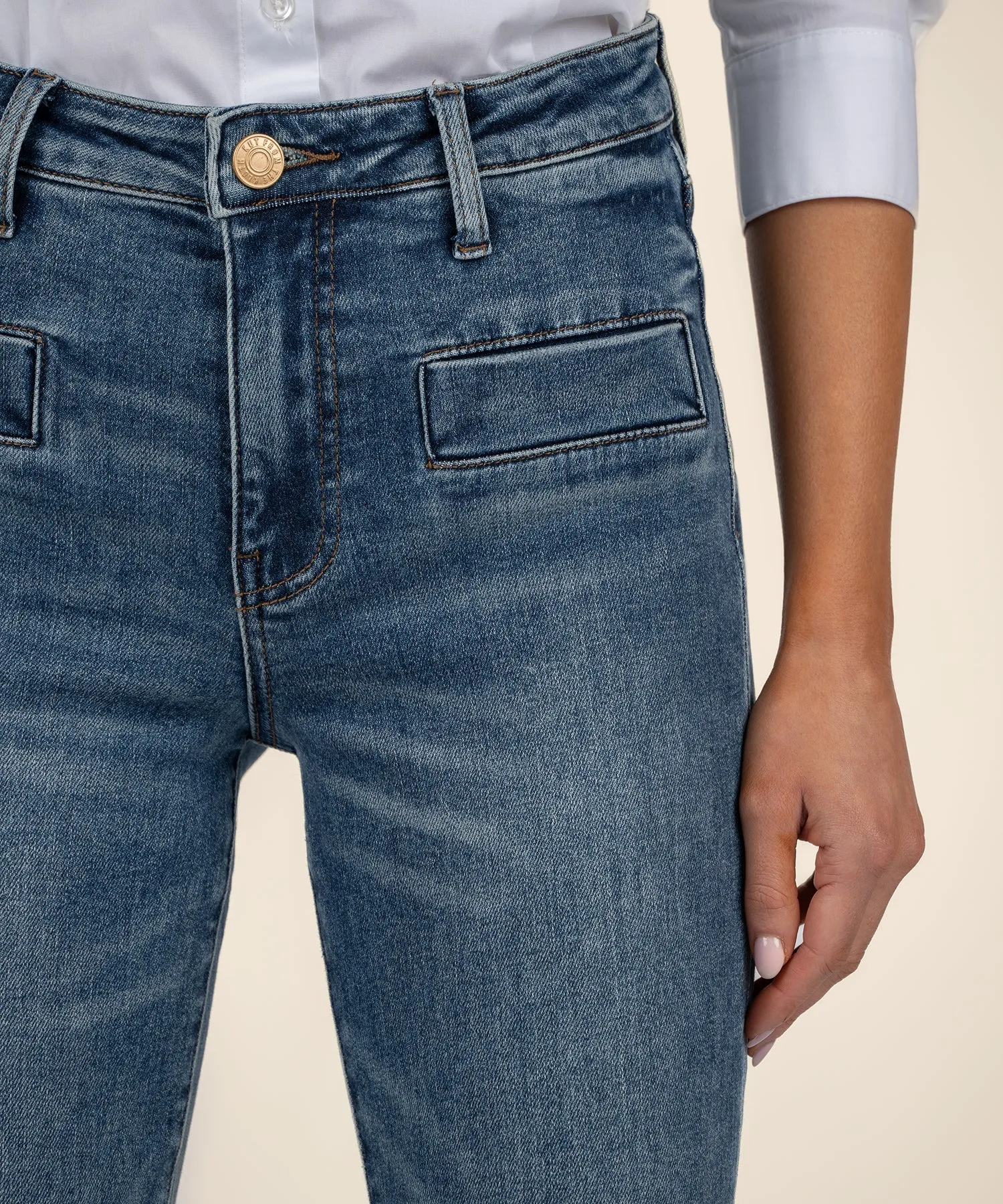 Kelsey High Rise Ankle Flare