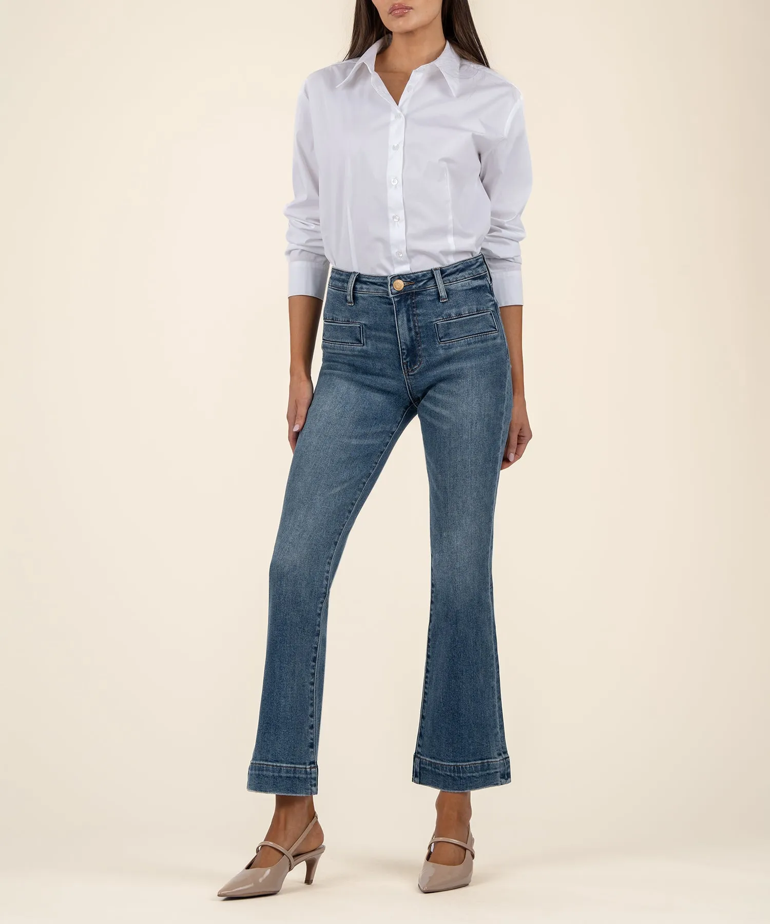 Kelsey High Rise Ankle Flare