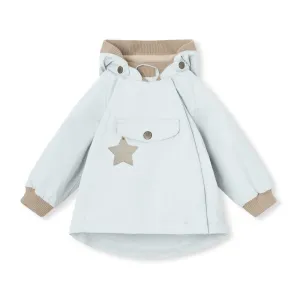 Light Blue Print Logo Jacket