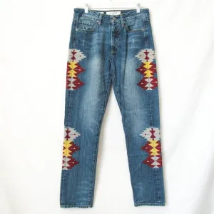 Miss Me Vintage Embroidered Denim Jeans Western Style/ Boyfriend Size-27