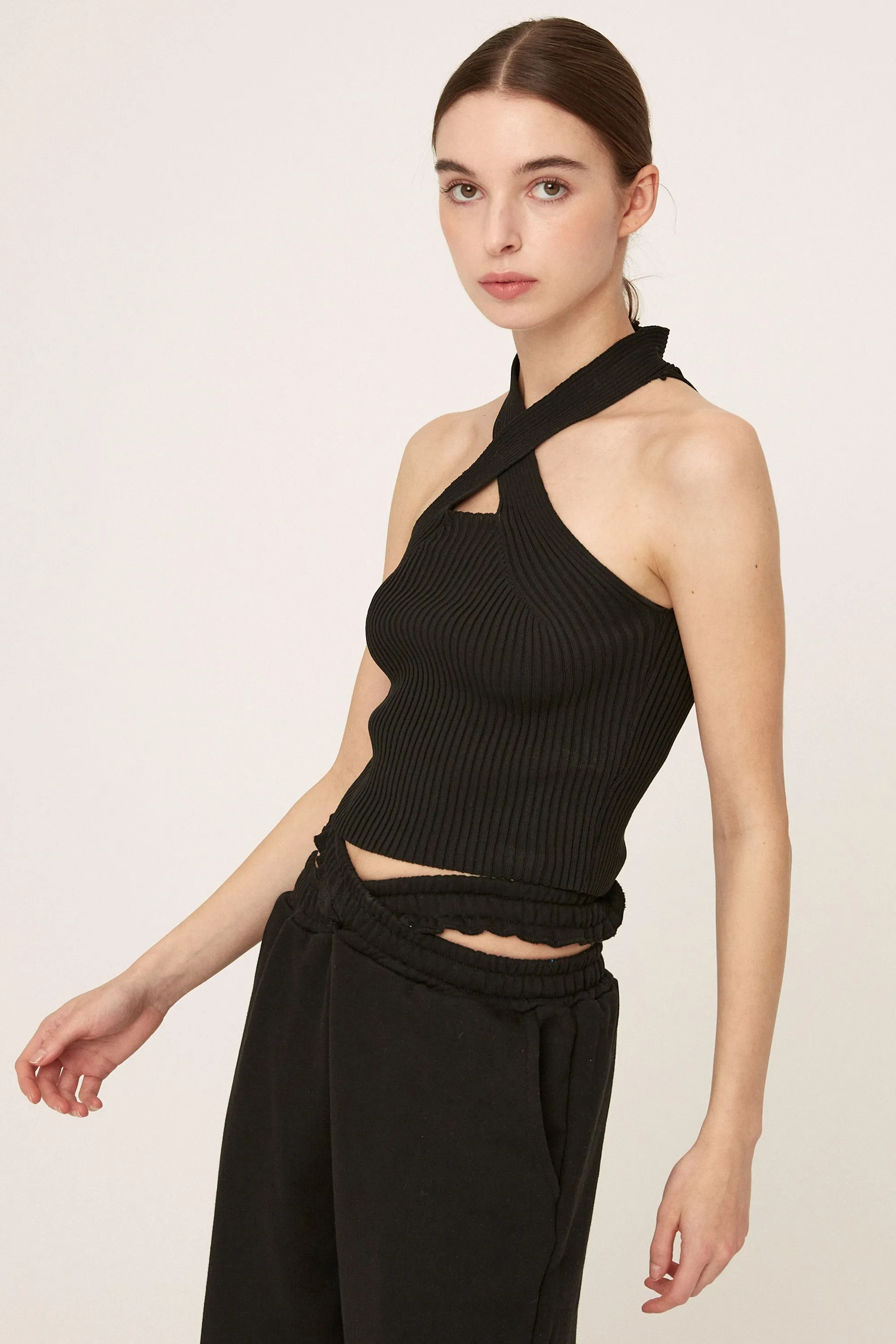 Presley Twist Front Knitted Top