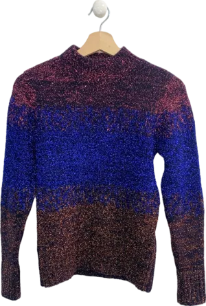 River Island Multicolour Metallic Jumper UK 8