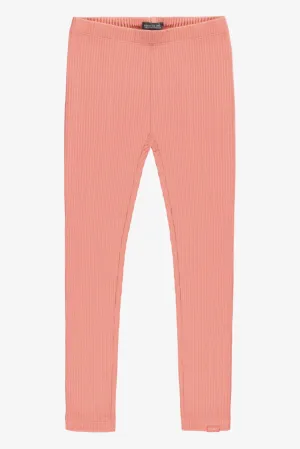 Souris Mini - Ribbed Knit 3/4 Leggings - Coral