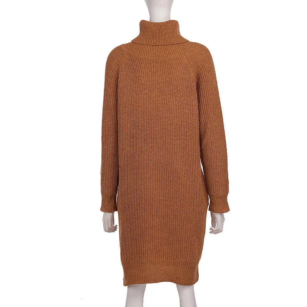 Sweater Autumn and Winter Three-color Loose Long Sweater Skirt Lazy Sweater Women