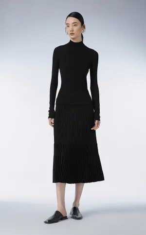 Sweater / JNBY Slim-fit Notched-collar Sweater