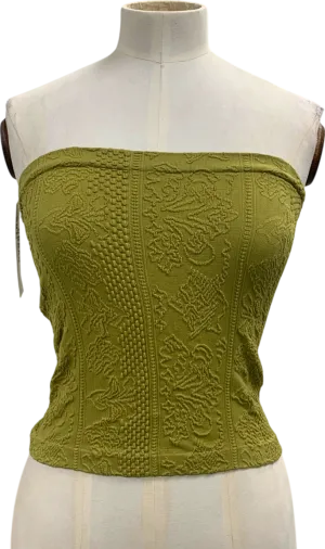 Urban Outfitters Green Out From Under Strapless Top UK L
