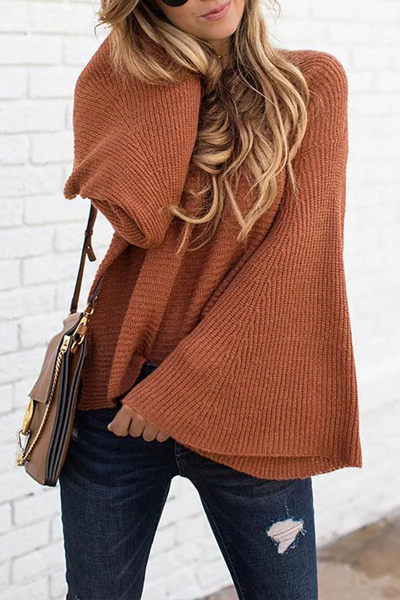 Women‘s Loose Bat Sleeve Sweater