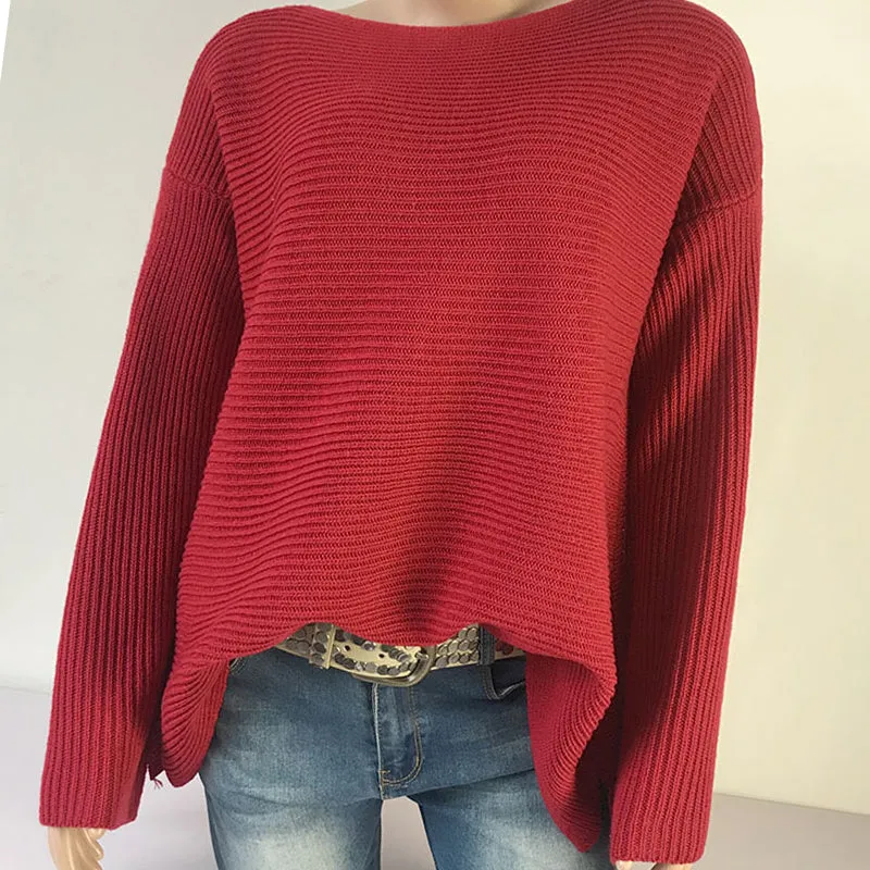Women‘s Loose Bat Sleeve Sweater